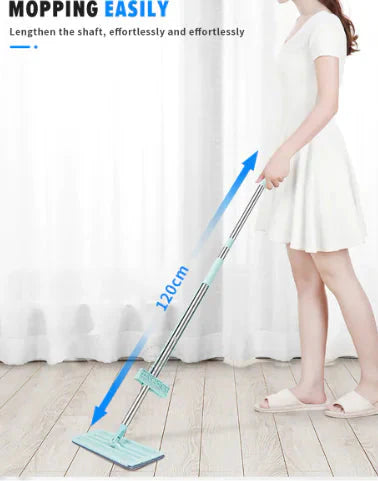 360 Hands-Free Microfiber Floor Mop Anti Spier