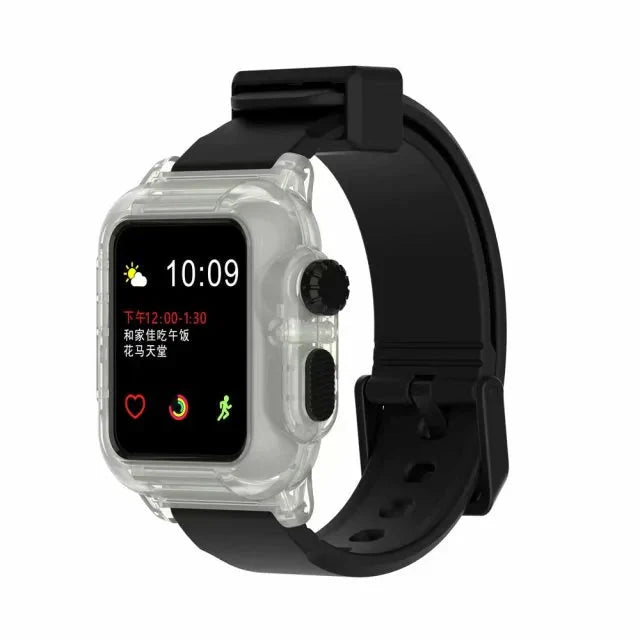 Waterproof Case And Strap Watch Anti Spier