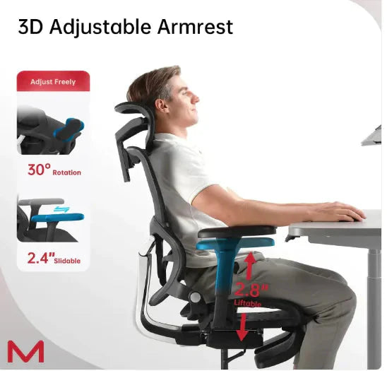 Ergonomic Office Chair With Footrest Anti Spier