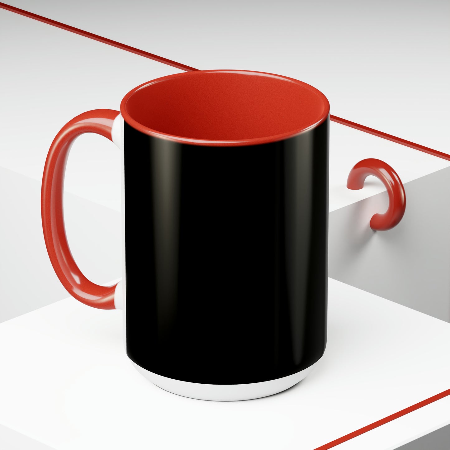 Two-Tone Coffee Mugs, 15oz