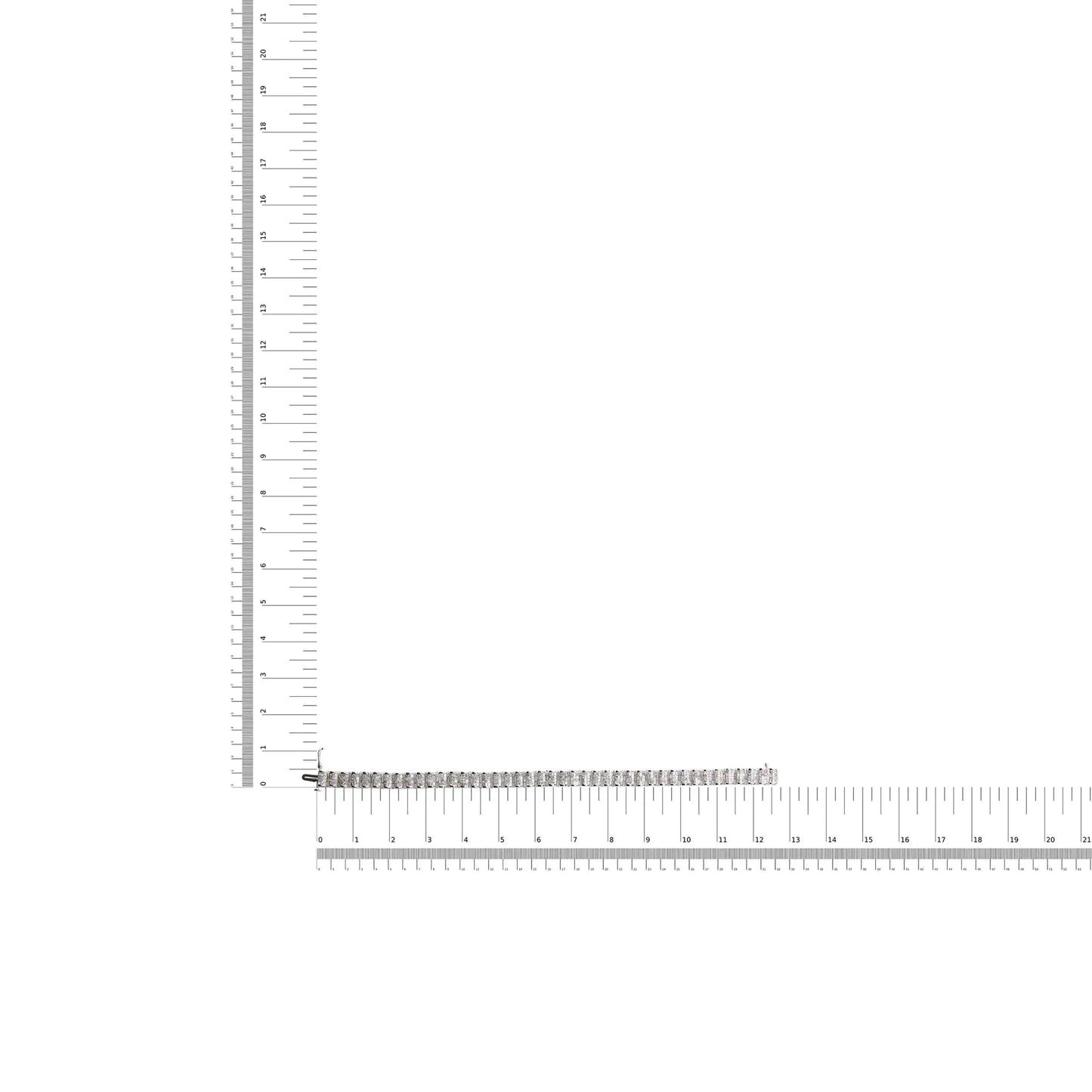 14K Gold 5.00 Cttw Square Princess Cut White Diamond Rectangular Invisible Set Link Tennis Bracelet (H-I Color, SI2-I1 Clarity) - 7.25” Inches - Anti Spier