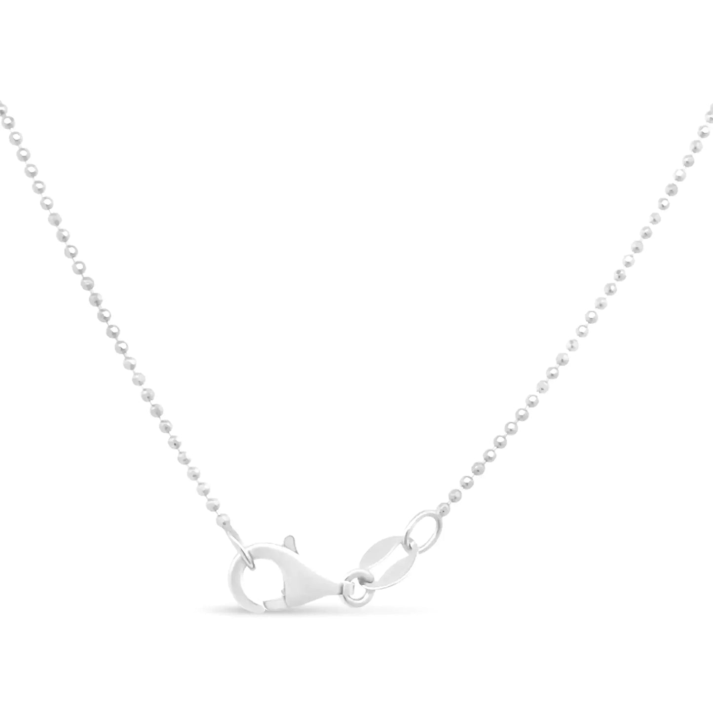 .925 Sterling Silver 0.7mm Slim and Dainty Unisex 18" Inch Ball Bead Chain Necklace - Anti Spier - Anti Spier - necklace