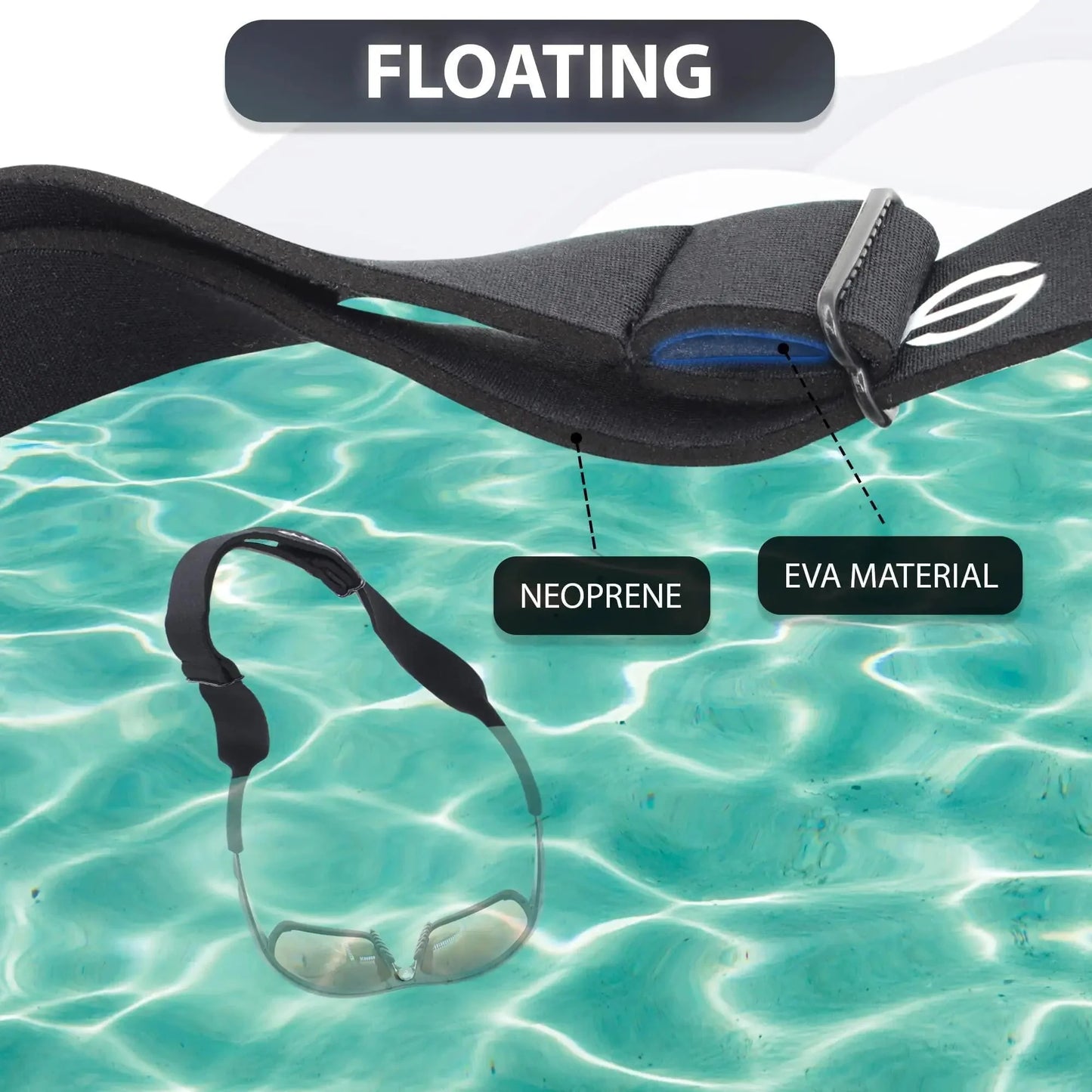 Eye Glass String Strap Holder Floating Glasses Adjustable Cord 22 inch Length Anti Spier