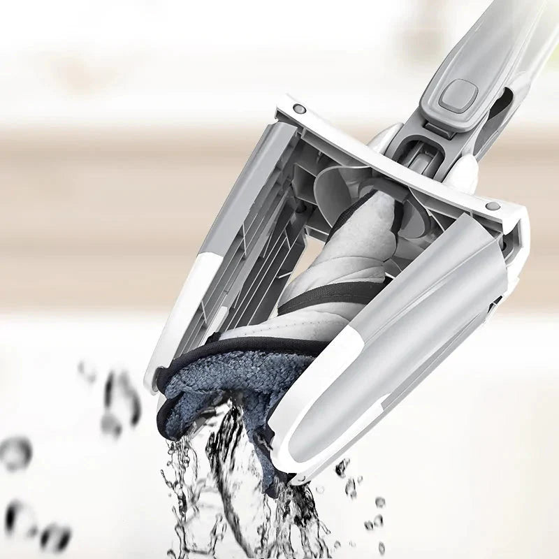 X-Type Floor Mop With 3 Pieces Reusable Microfiber Anti Spier