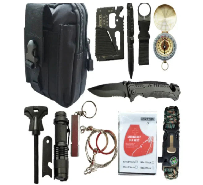 Travel Multifunctional Outdoor Survival kits Anti Spier