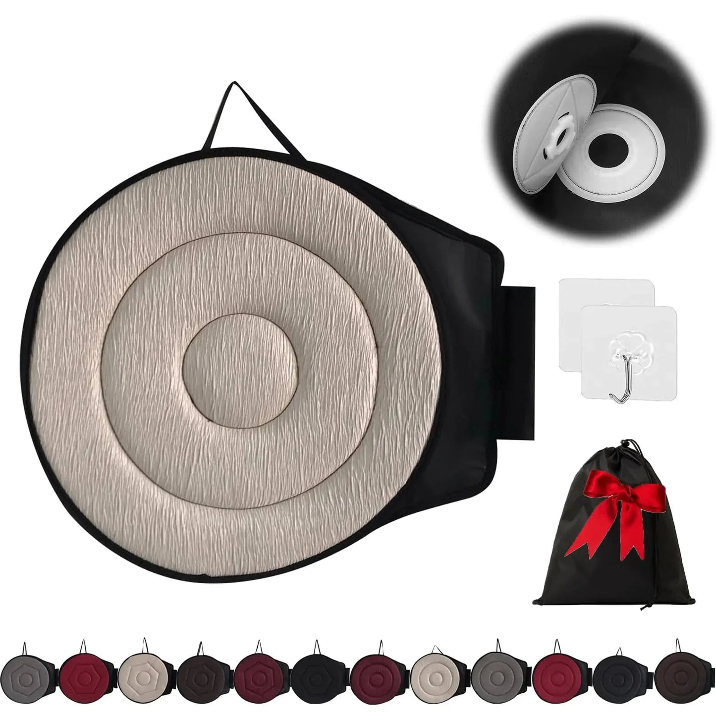 360 Rotating Seat Cushion for Car Beneficial 360 Rotating Seat Cushion Elderly for Car 360 Car Seat Swivel Swivel Seat Cushion for Car for Elderly for Those with Limited Mobility (Beige-A) Anti Spier