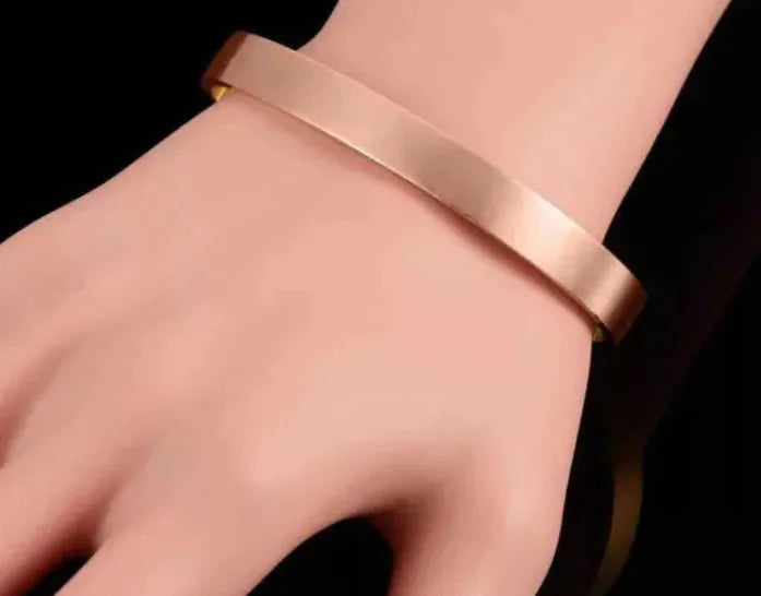 Glossy inlaid magnet health bracelet simple magnetic therapy Anti Spier