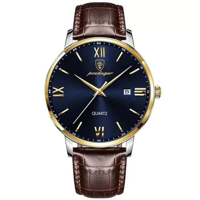 Leather Men Quartz Luxury Watches Anti Spier