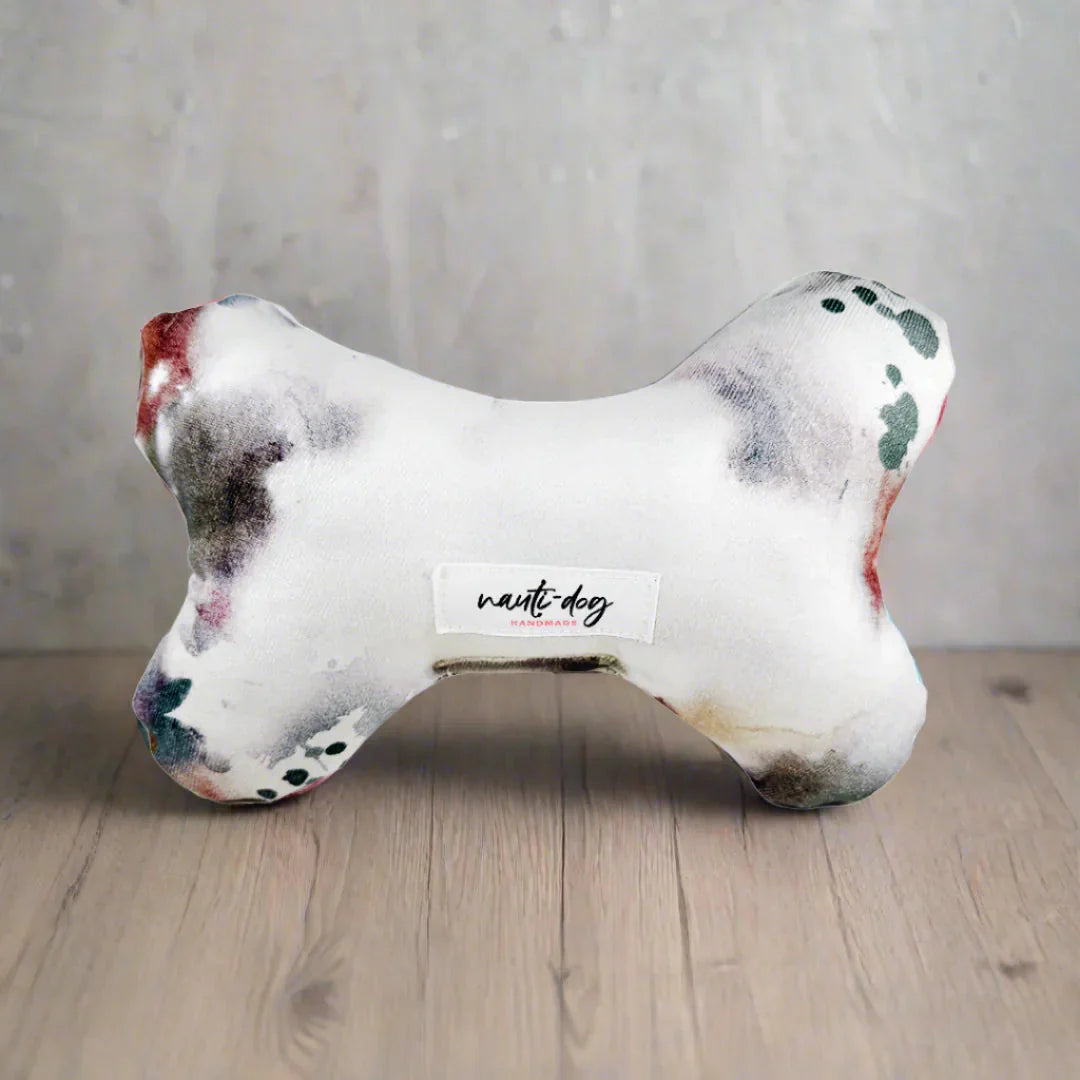 Rustbelt Luxury Grunge Denim Stuffed Squeaker Wubby Dog Toy Anti Spier