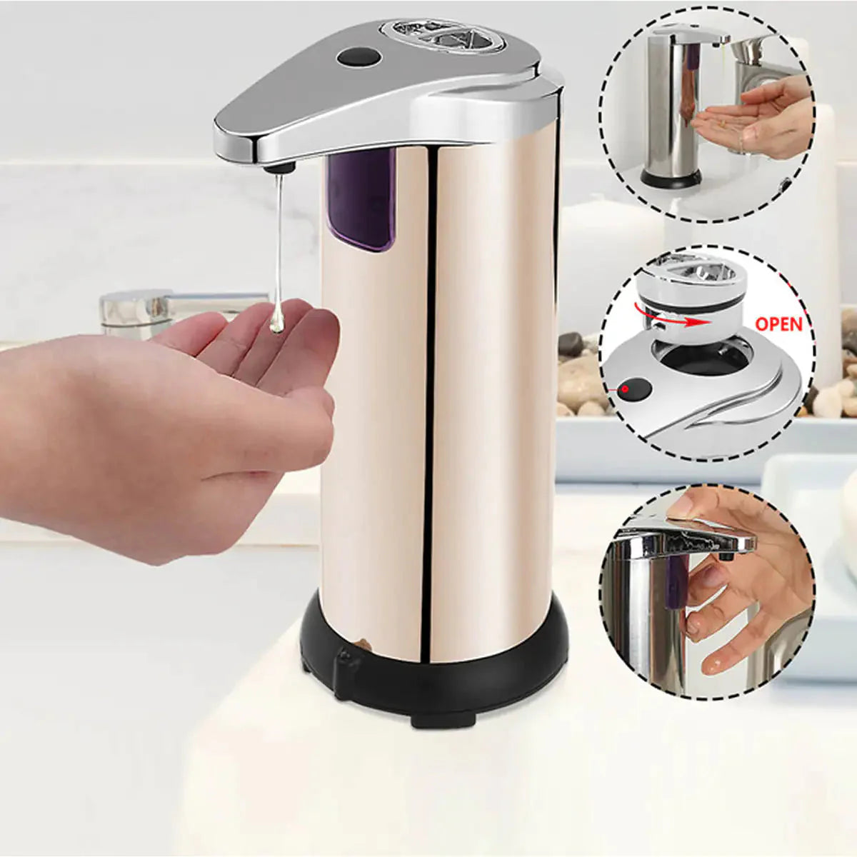 CareAll Auto Motion Smart Soap Dispenser Touch Less No Mess Anti Spier