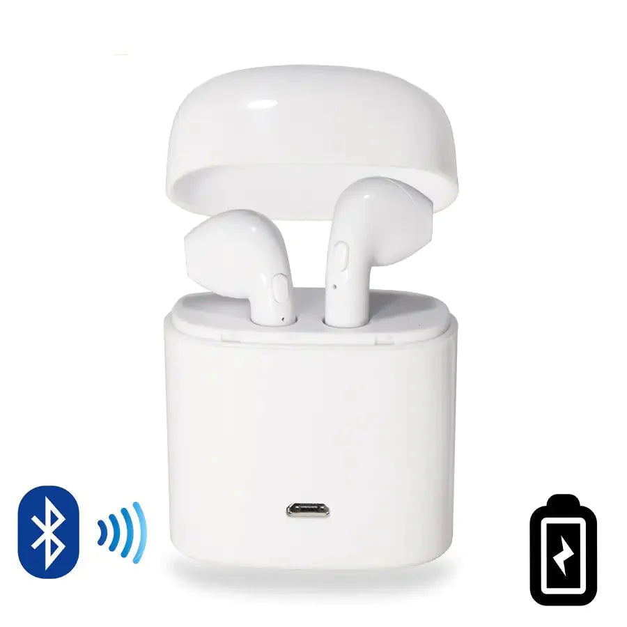 Dual Chamber Wireless Bluetooth Earphones With Charging Box Anti Spier