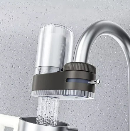 Installation-Free Faucet Water Purifier with Dual Output Anti Spier