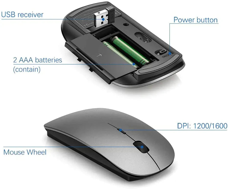 Wireless Keyboard And Ergonomic Mouse Set Anti Spier
