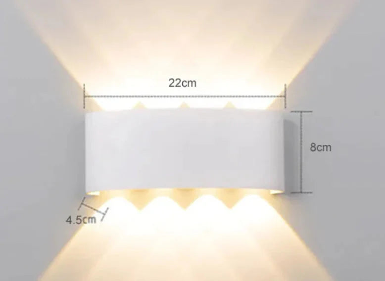 Waterproof LED Wall Lamp for Indoor & Outdoor Anti Spier