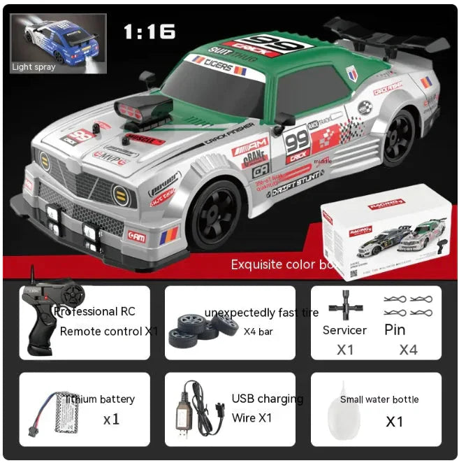 Wireless RC Charging Car for Boys Anti Spier