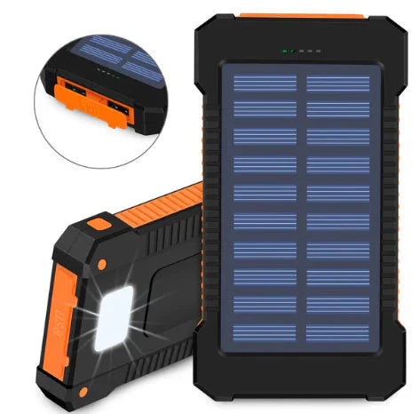 Waterproof Solar Charging 10000mAh Battery Backup Anti Spier