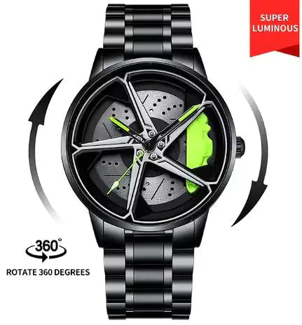 Men's Sports Car Wheel Watch Anti Spier