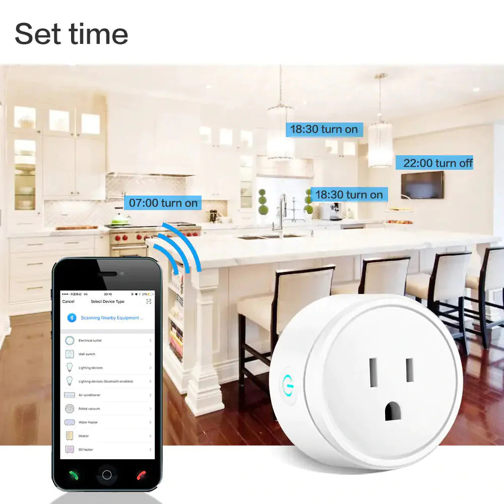 Smart Home Outlet Control By Google Home Assistant Or Amazon Alexa In Pack Of 2 Or 4 Anti Spier