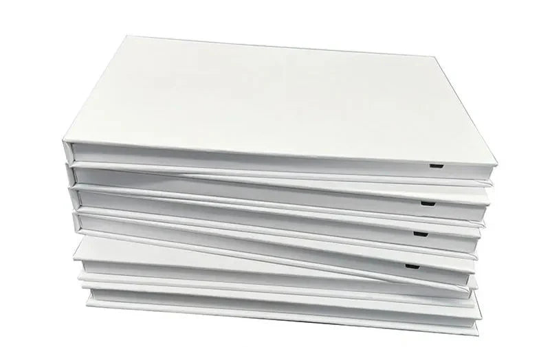 7-inch White Hardcover Video Brochure Card Anti Spier