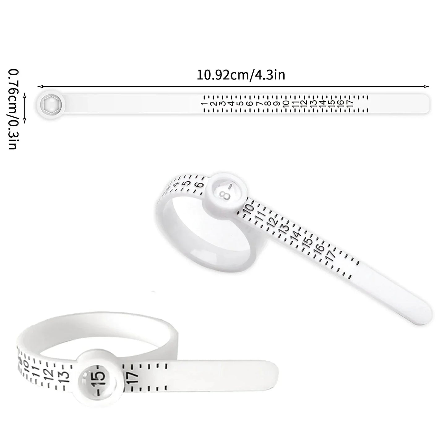 Measuring Tape With Magnifying Glass for finger Anti Spier