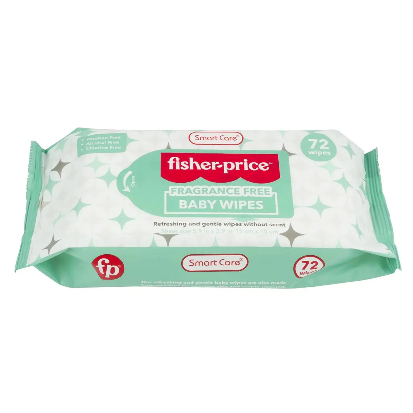 72ct Fisher Price Fragrance Free Baby Wipes Anti Spier
