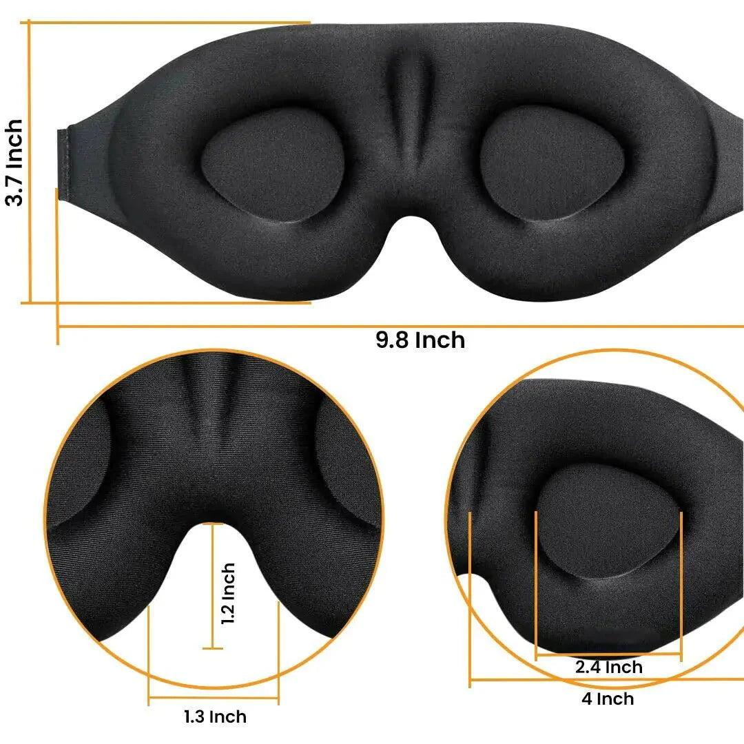 2 Pack Travel 3D Eye Mask Anti Spier