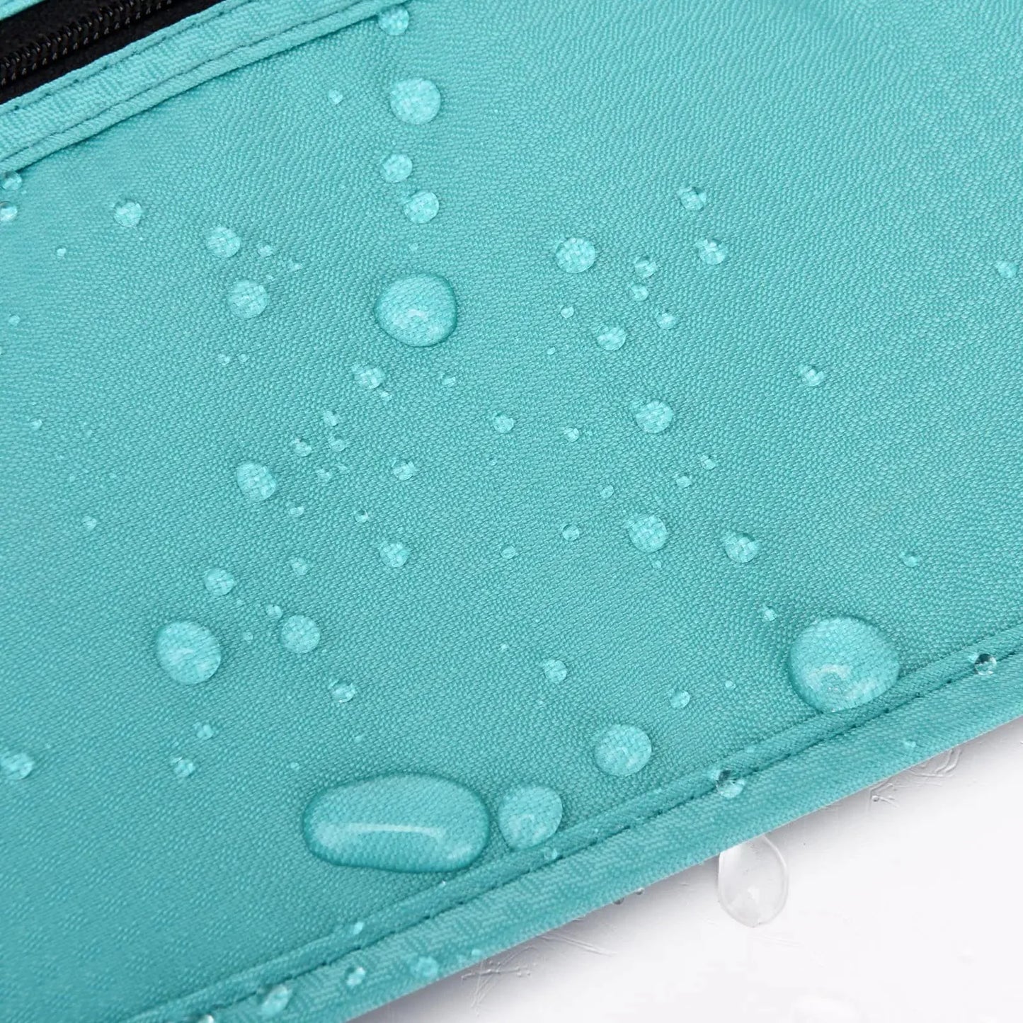 RFID Blocking Money Belt for Men Women, Slim Fanny Pack for Travel,Running,Conceal Waist Wallet for Passport Holder,Phone,Cash(Black Mint Green) Black Mint Green Rfid Blocking & Belt Wide:1.45Inch Anti Spier