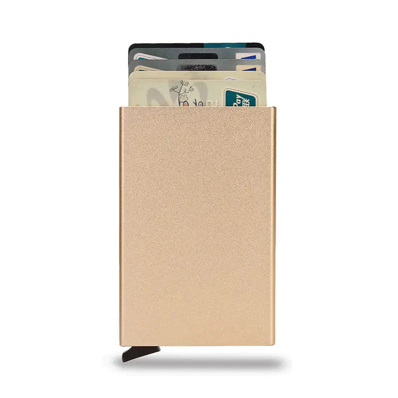 Anti-Magnetic Aluminum RFID Card Holder Wallet Anti Spier