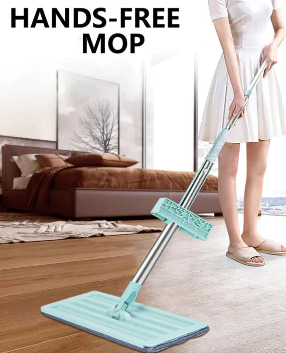 360 Hands-Free Microfiber Floor Mop Anti Spier