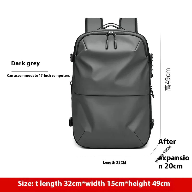 Men's Expansion Backpack Dry Wet Separation Anti Spier