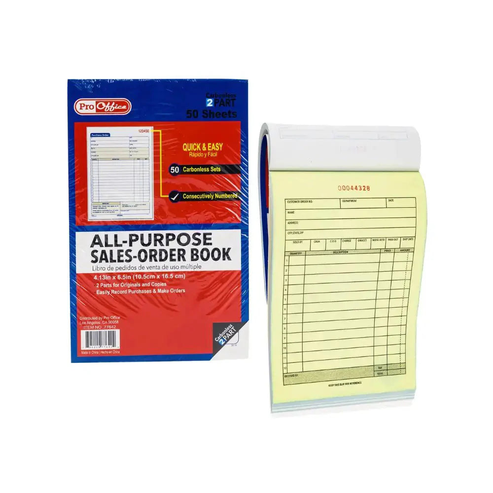 SALES ORDER BOOK, 50 sets Anti Spier