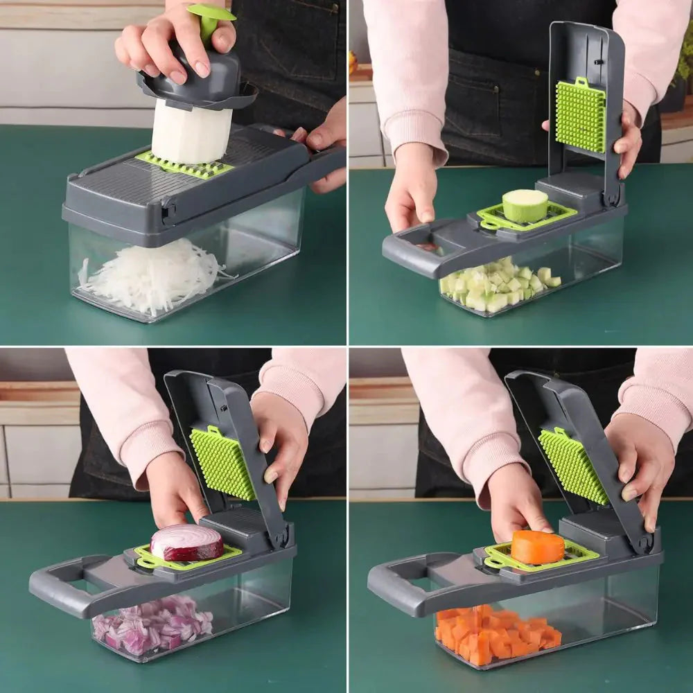 16 in 1 Multifunctional Vegetable Chopper Anti Spier