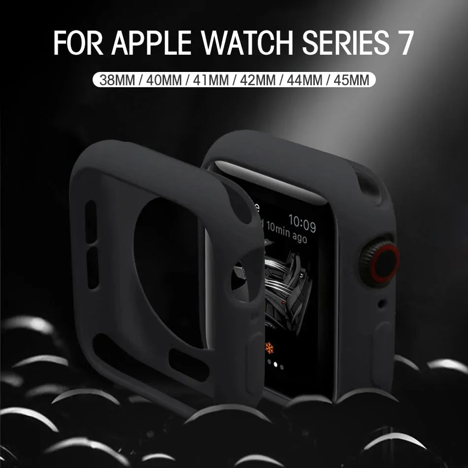 Soft Silicone Smart Watch Cover Case Anti Spier