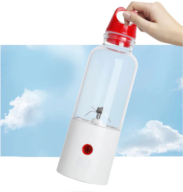 High-Power Portable Juicer Cup with Detachable Lid Anti Spier