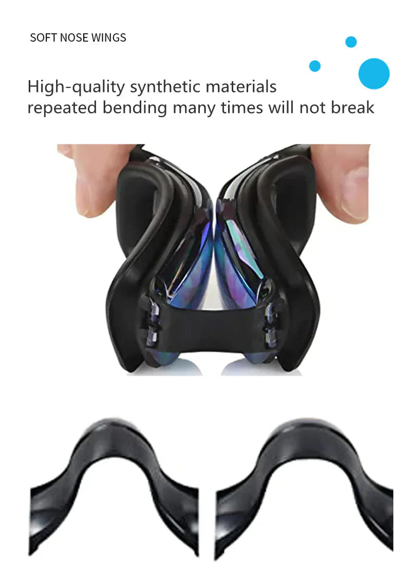 Clear Comfortable Swimming Goggles UV- Anti-Fog Swim Glasses Mirror Adult & Kids Anti Spier