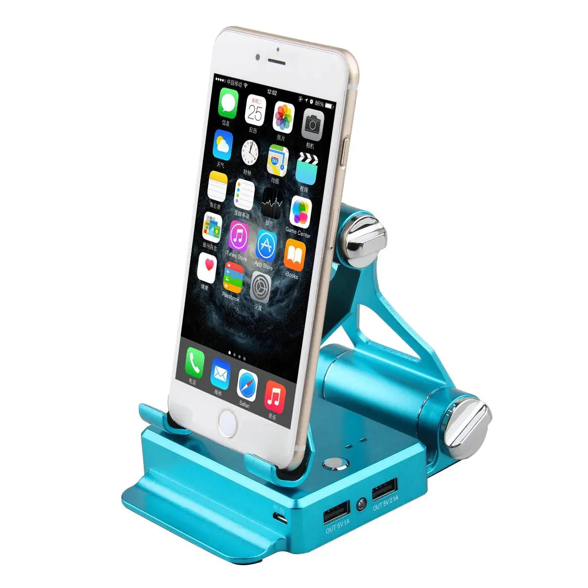 Podium Style Stand With Extended Battery Up To 200% For iPad, iPhone And Other Smart Gadgets Anti Spier