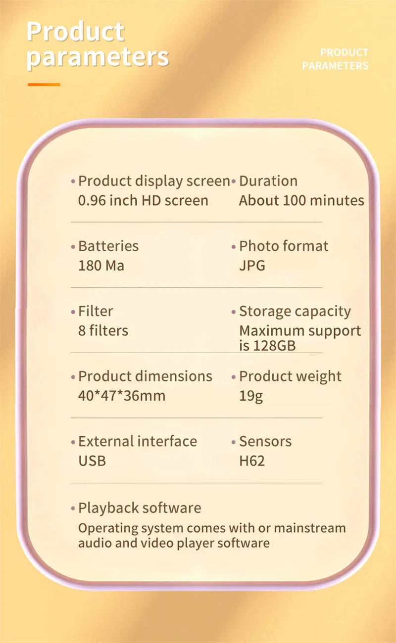 Compact 1080p HD Retro Mini Camera - Perfect Pocket-Sized Gift for Any Occasion! Anti Spier