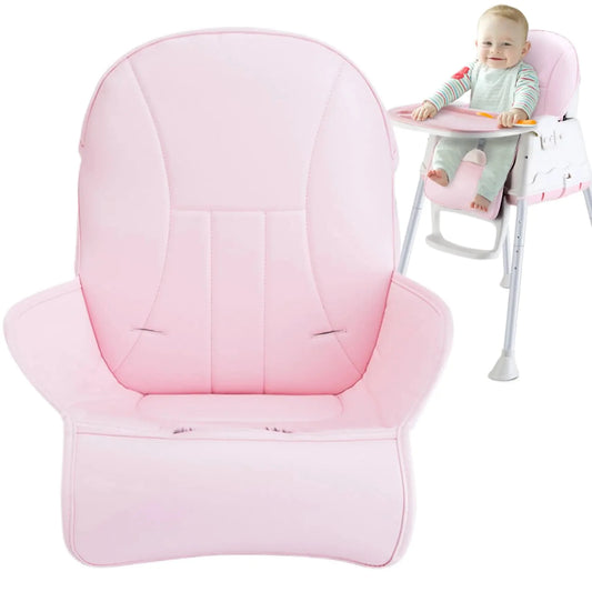 High Chair Cushion Soft PU Leather High Chair Cover Replacement Baby High Chair Cover Thick Pad for High Chair Non Slip Stroller Cushion for Toddler Baby Little Boys Girls 3 Anti Spier