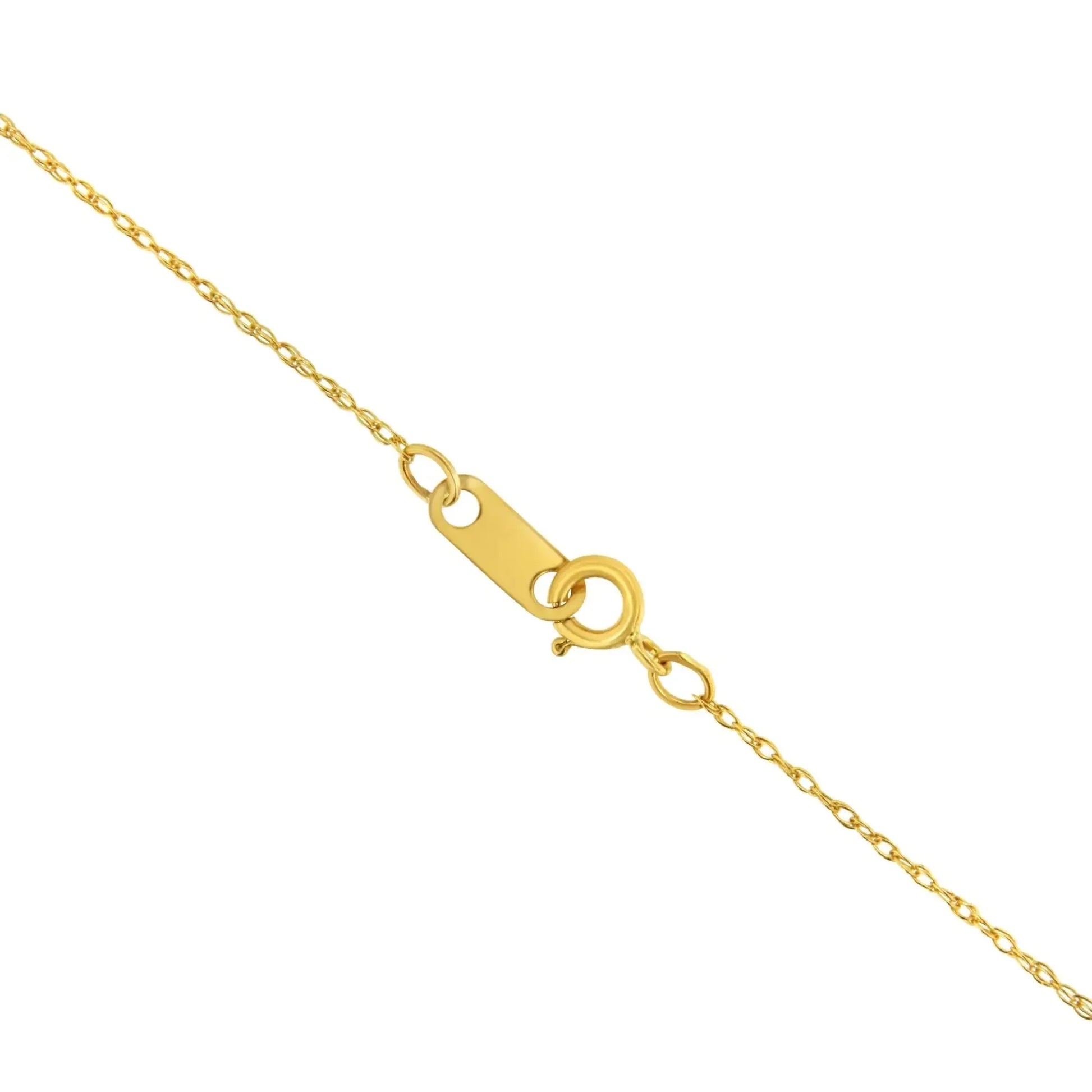 10K Gold 0.5 mm Slender & Dainty Fine Rope Chain Necklace - Anti Spier - Anti Spier - 