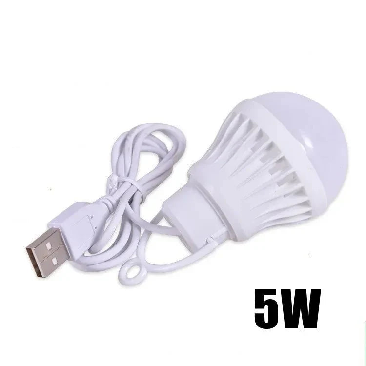 1/2pc 3W/5W/7W Usb Bulb Light Portable Lamp Led for Hiking Camping Tent Travel Work with Notebook Christmas for Home - Anti Spier - Anti Spier - 