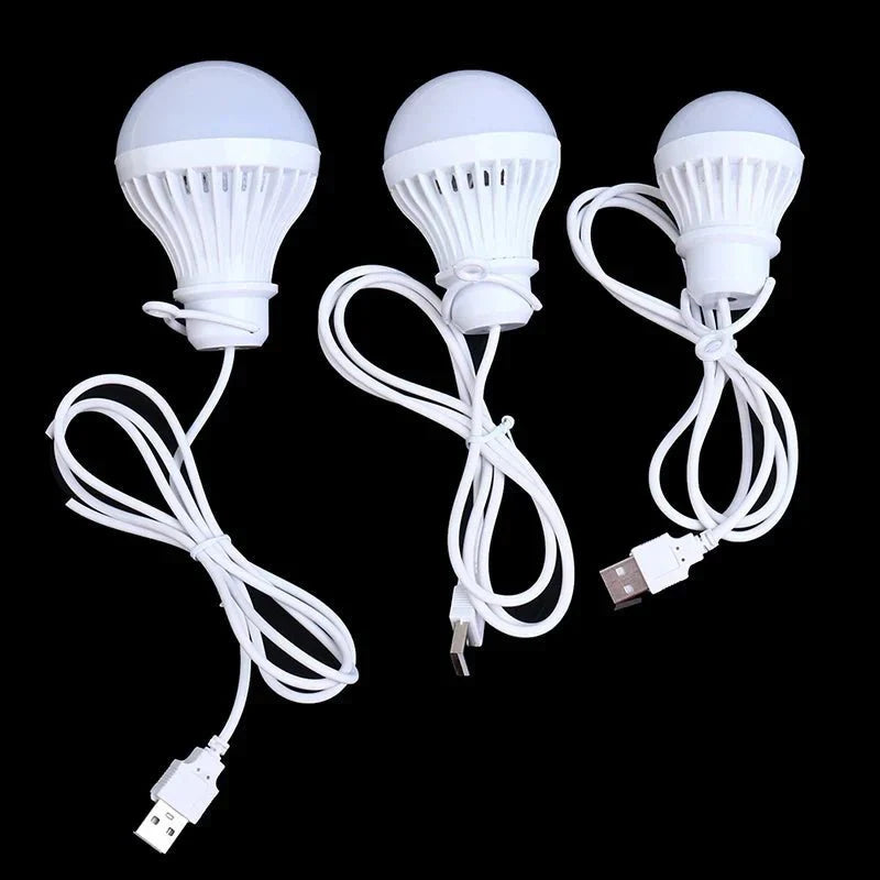 1/2pc 3W/5W/7W Usb Bulb Light Portable Lamp Led for Hiking Camping Tent Travel Work with Notebook Christmas for Home - Anti Spier - Anti Spier - 