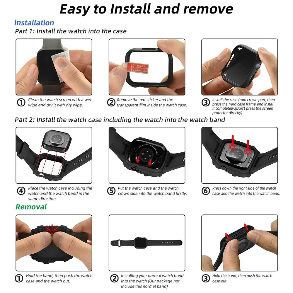 Sport Case And Strap Watch Anti Spier