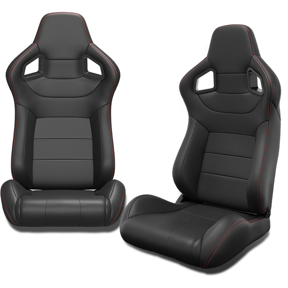 Two Universal Bucket Racing Seats -seat Bracket Not Included Anti Spier