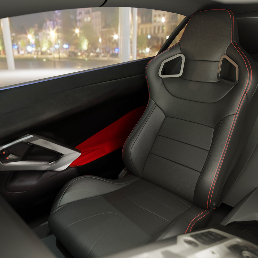 Two Universal Bucket Racing Seats -seat Bracket Not Included Anti Spier