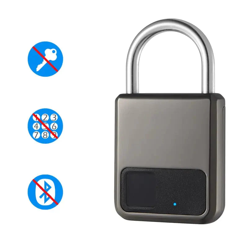 Security Unlock Fingerprint Padlock Anti Spier
