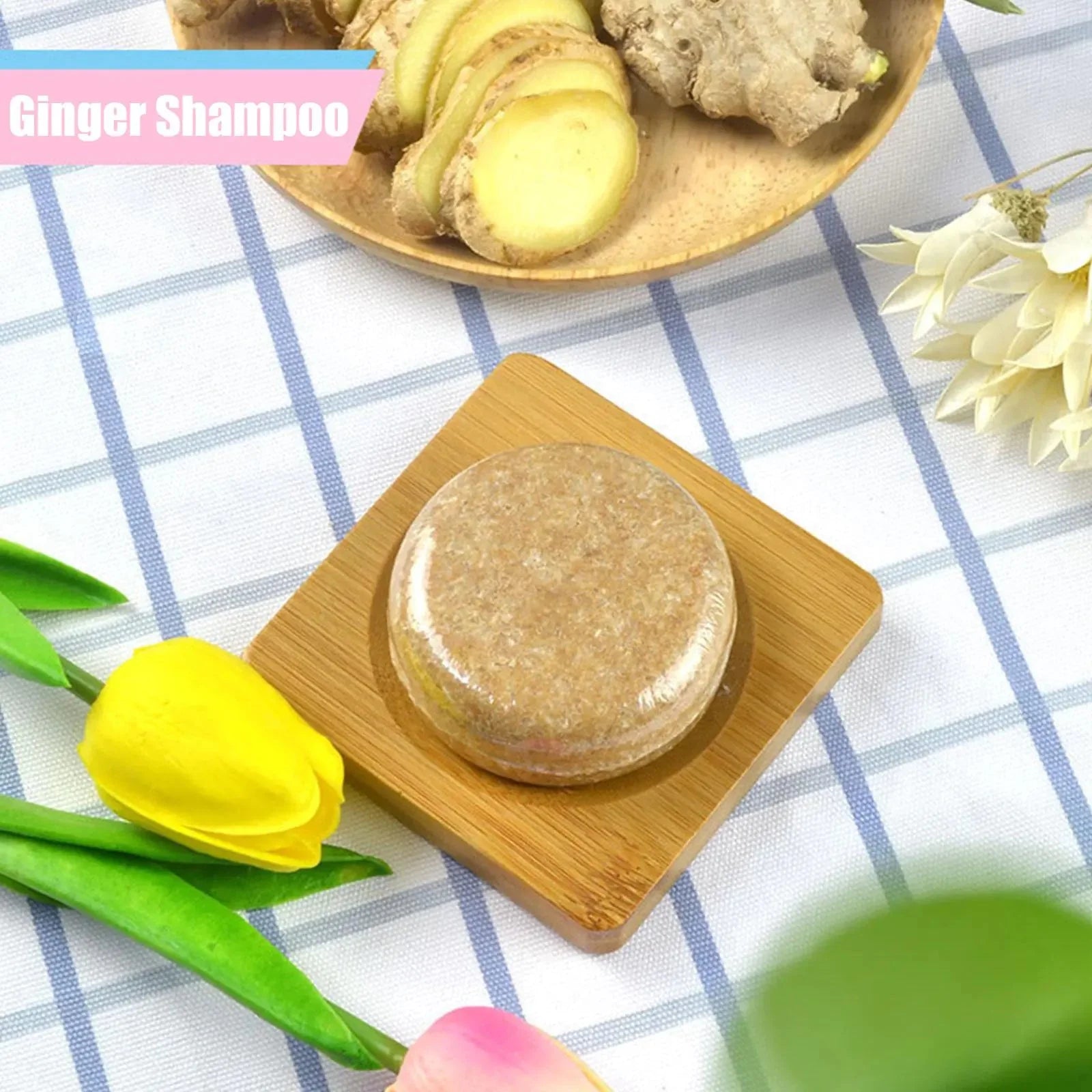 Ginger Polygonum Hair Growth Soap Shampoo Anti Spier