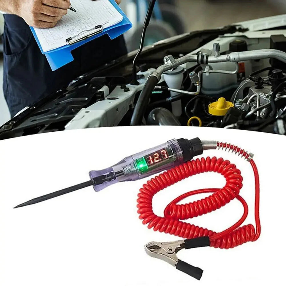 Digital Electric Voltage Circuit Tester Automotive Test Light Car Truck 6-24V US Anti Spier