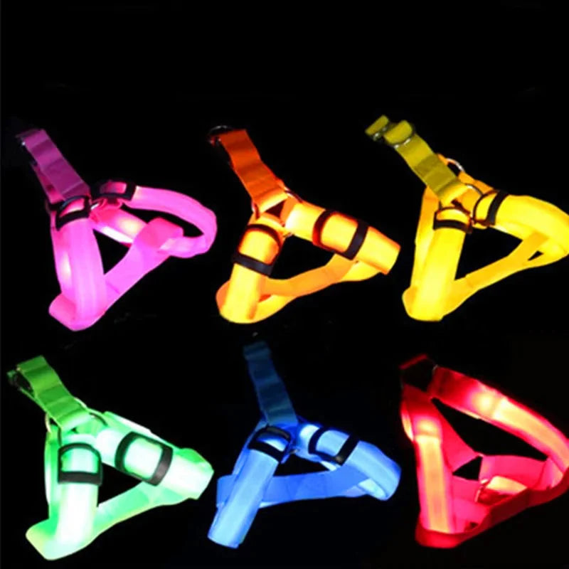 Nylon Pet Safety LED Harness Anti Spier