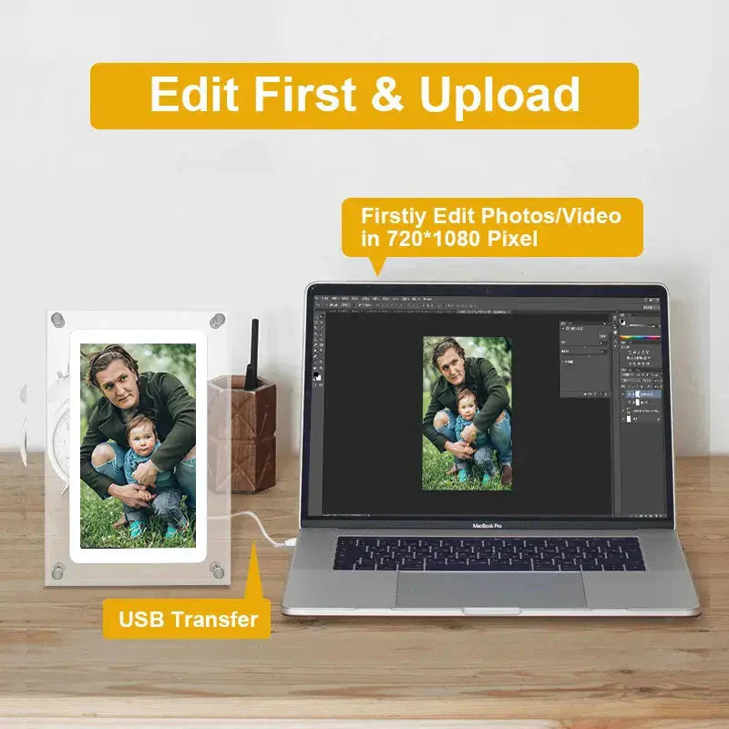 Acrylic Digital Photo Frame Gift Anti Spier