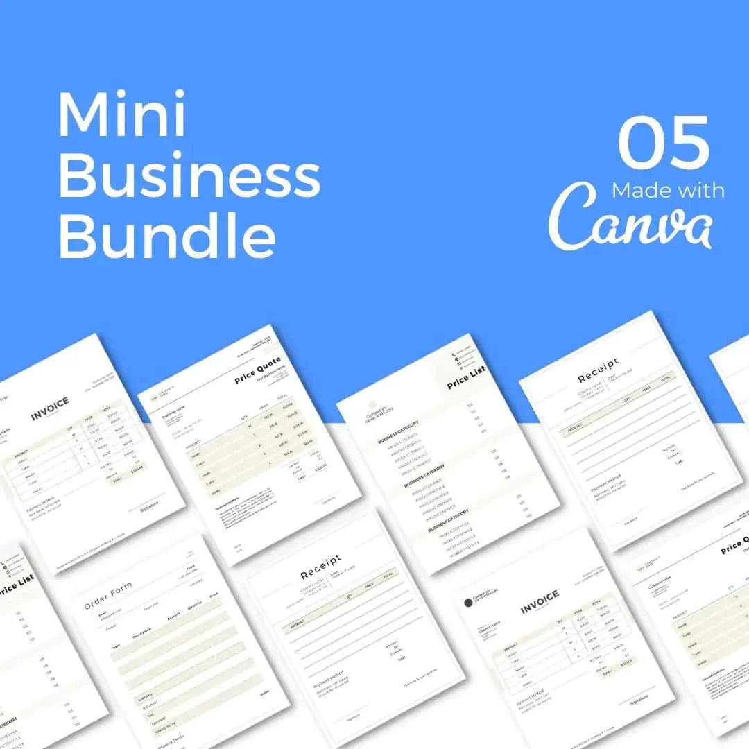 Downloadable 5 Page Business Template Bundle Style #2 Anti Spier